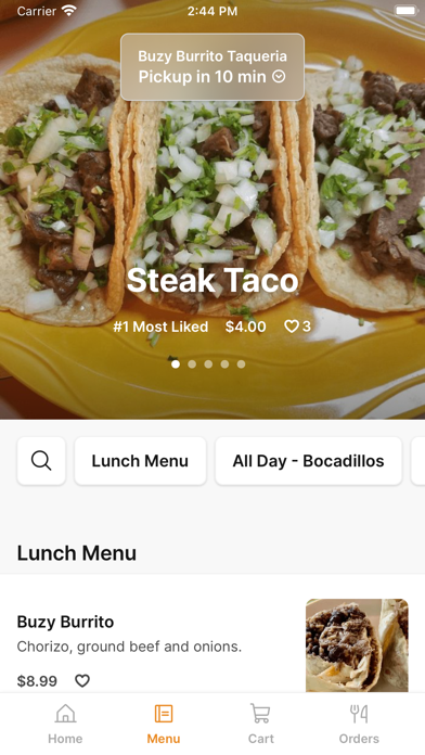 Buzy Burrito Taqueria Screenshot