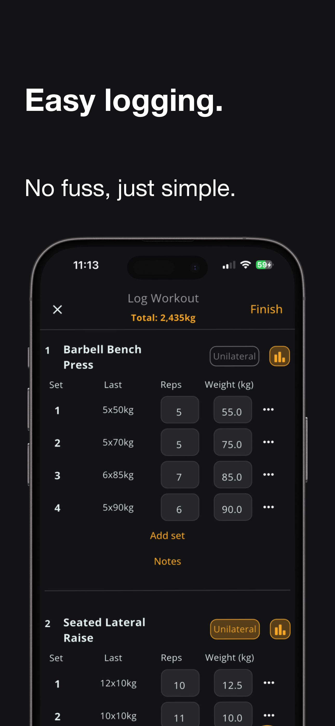 Stronger - Gym Workout Planner