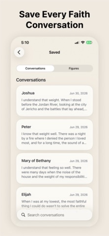 Holy Chat: With Bible Prophets iPhone screenshot