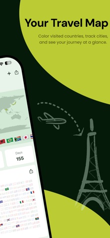 Pinora - Travel Map Screenshot 2 of 7