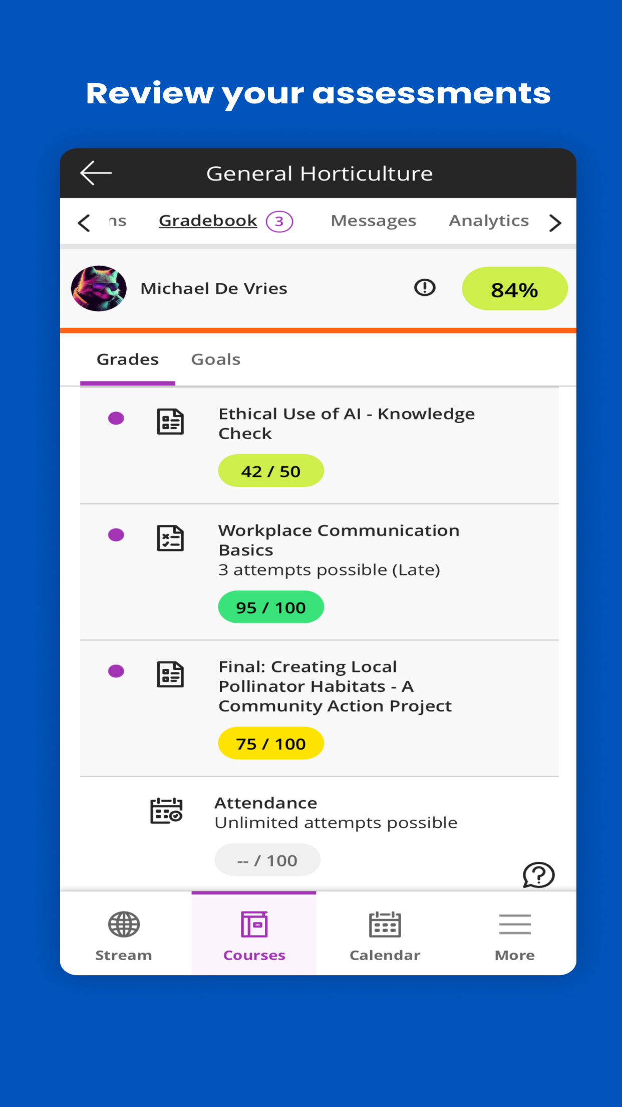 Blackboard screenshot 4