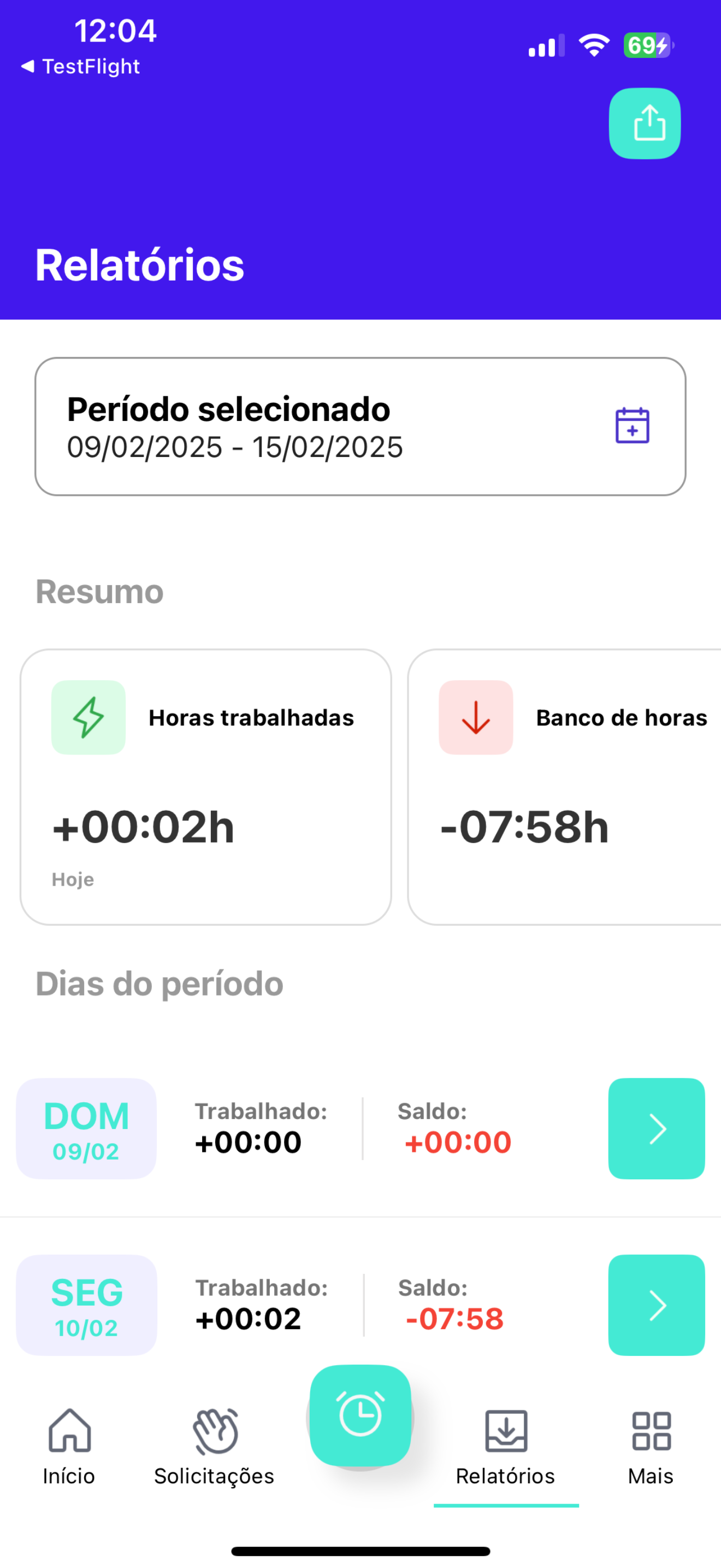 Ponto TPC - Colaborador