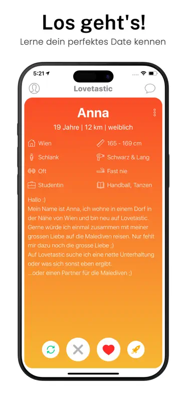 Lovetastic - Dating ohne Foto screenshot 6 of 6