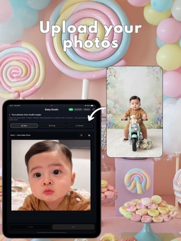 AI Baby Photo Shoot Retouch iPad screenshot