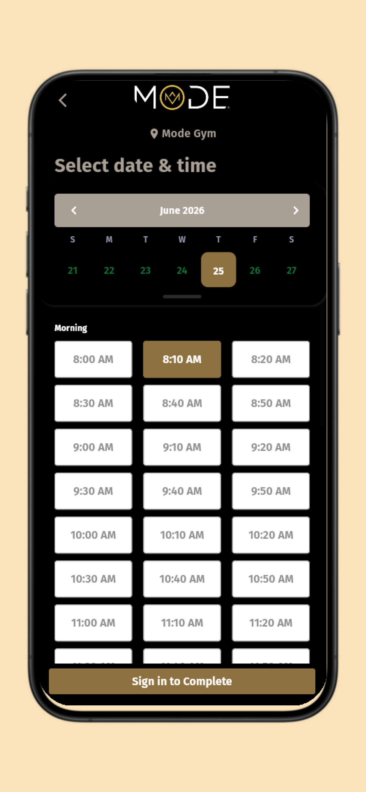 MODE Gym - Mobile screenshot 3