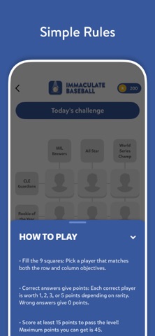 Immaculate Baseball iPhone screenshot