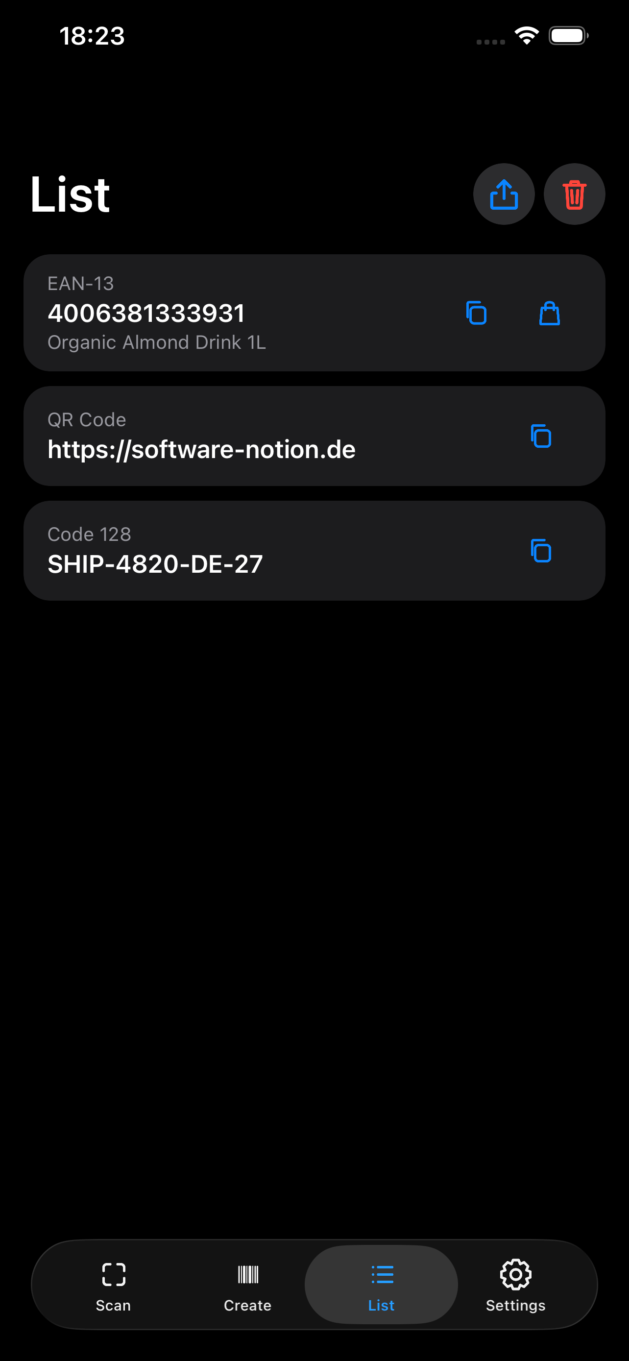 CodeScan – Barcode & QR screenshot 3