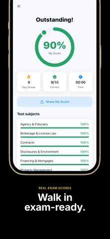 Real Estate License Exam: Quiz iPhone screenshot