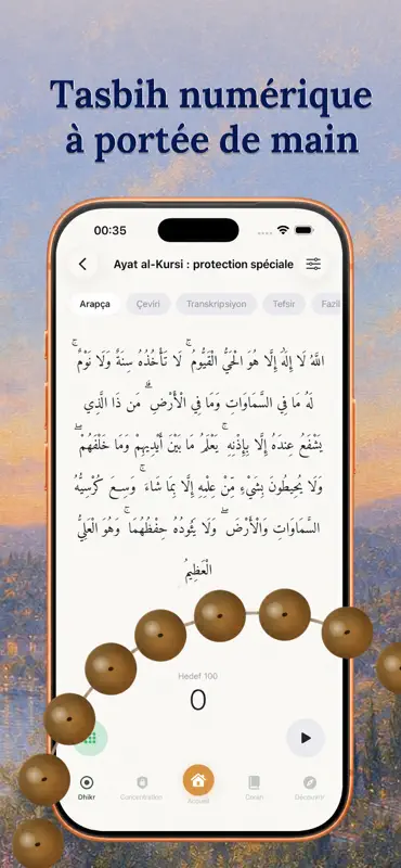 Dhikr Islam Salat Coran Nurlu screenshot 5 of 9