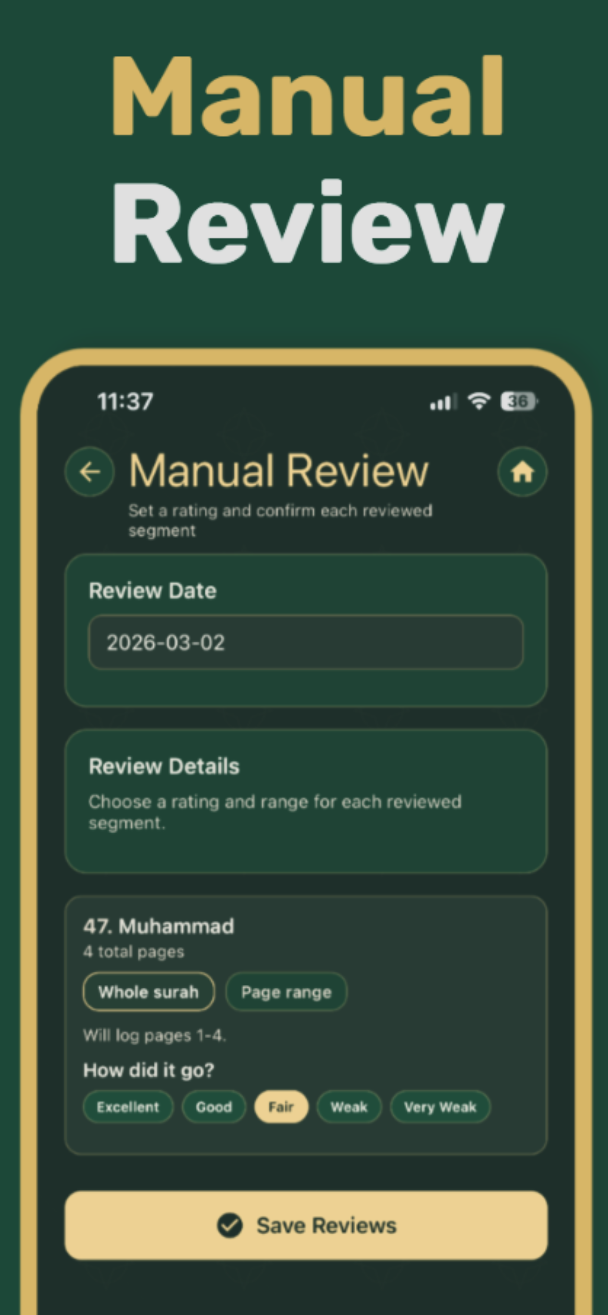 Mudakir – Quran Hifz Guide