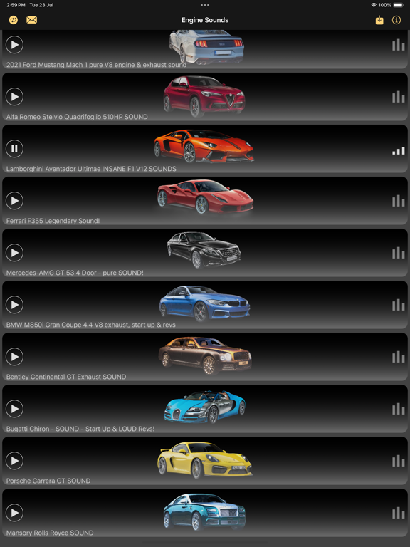 Screenshot #5 pour Supercars Engines Sounds 2024