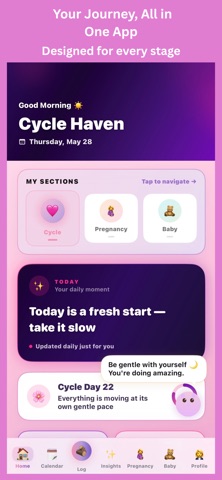 CycleHaven: Period Tracker Screenshot 1 of 7