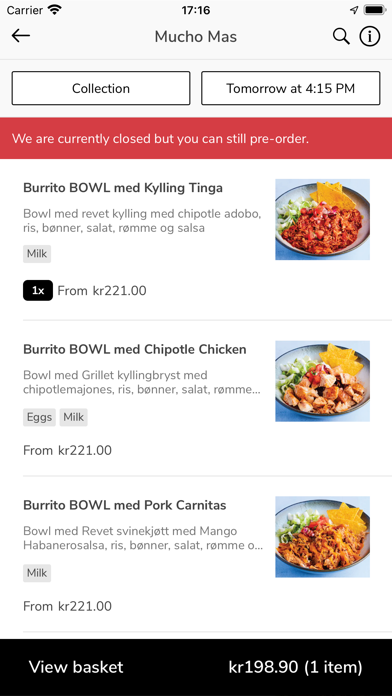 Oslo Restaurant Group Screenshot