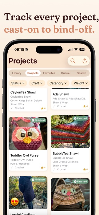 Yarn Squirrel: Pattern Library Screenshot 5 of 9
