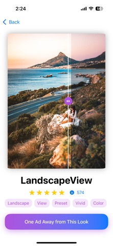 Presets for Lightroom - Vivid iPhone screenshot