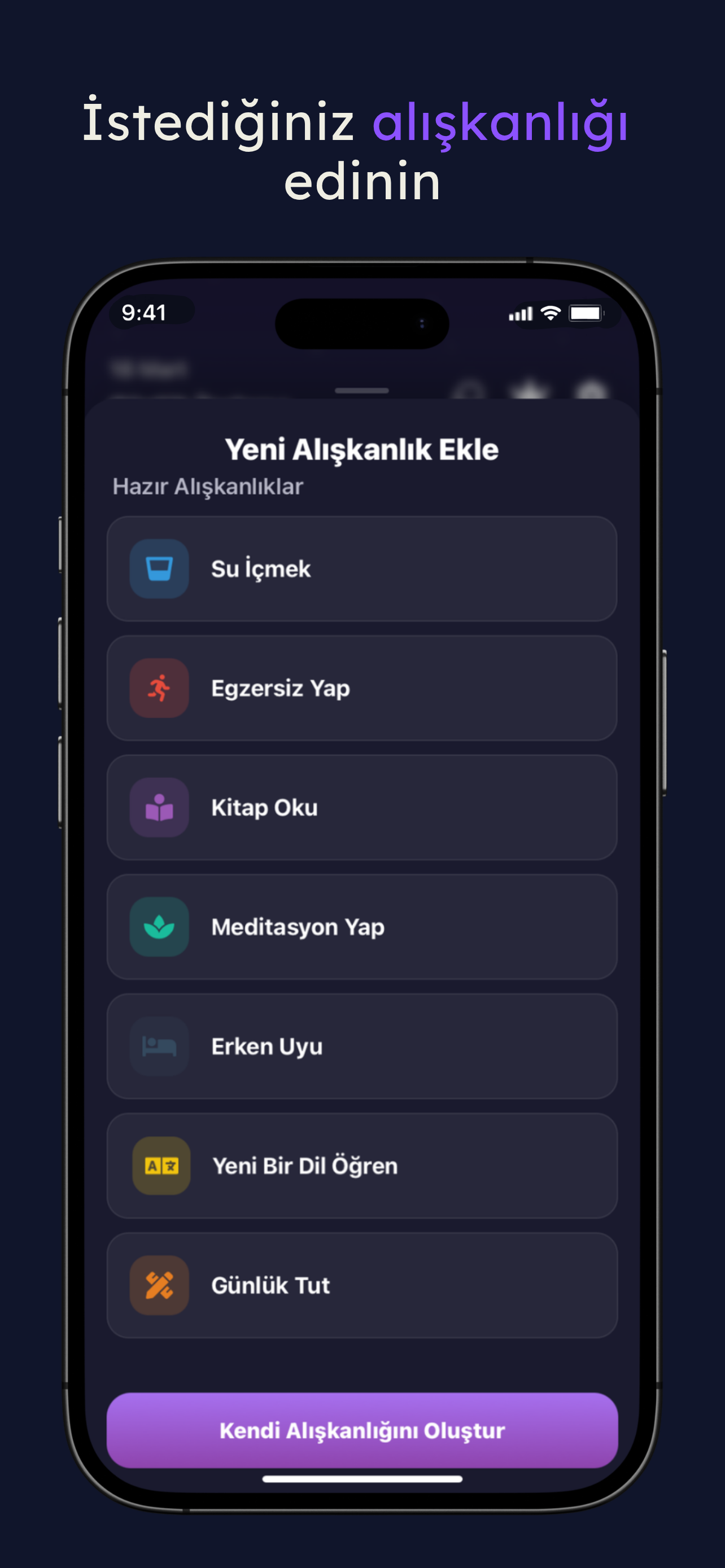 Motika - Alışkanlık Takibi