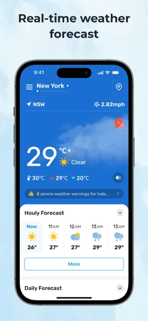 Local Weather: Forecast&Alert iPhone screenshot 1