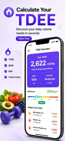TDEE Calculator Calorie & BMI screenshot