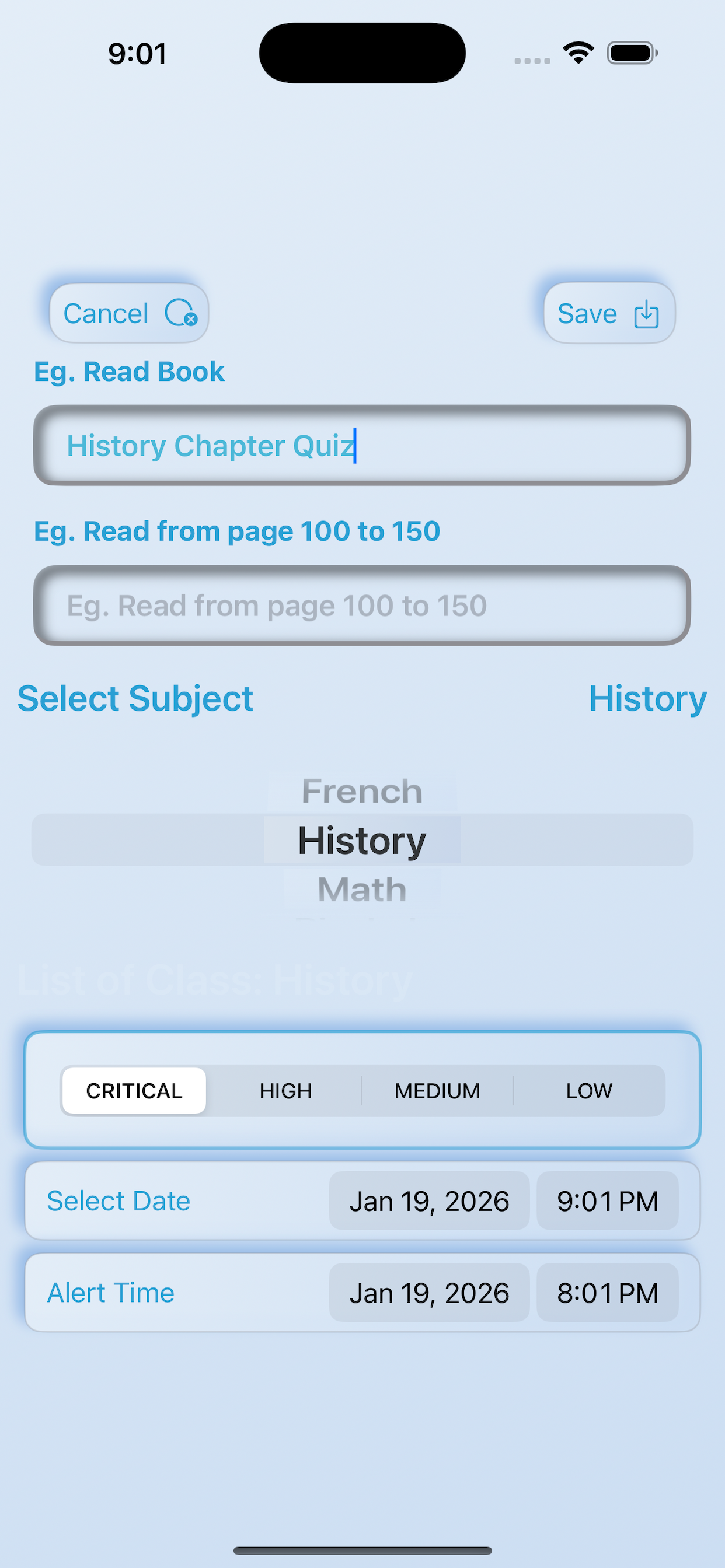 Assignment Organizer