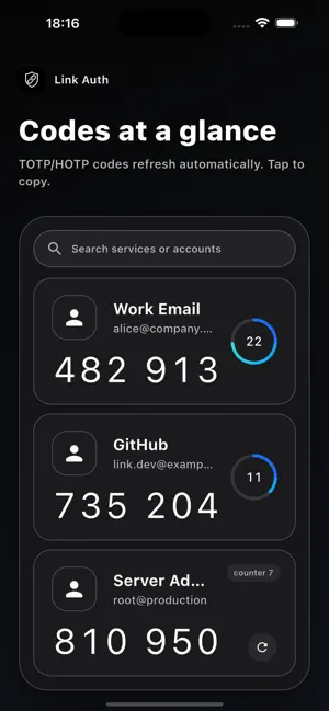 Link Auth screenshot 1