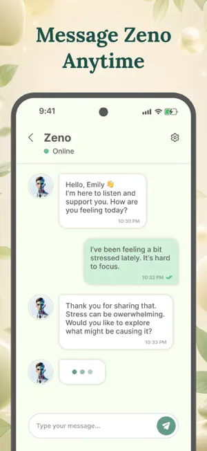 AI Therapy & Anxiety - Zeno screenshot 3
