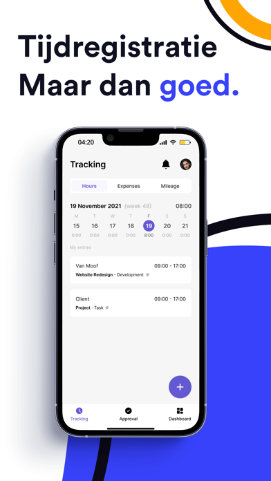Screenshot #2 pour TimeChimp - Urenregistratie