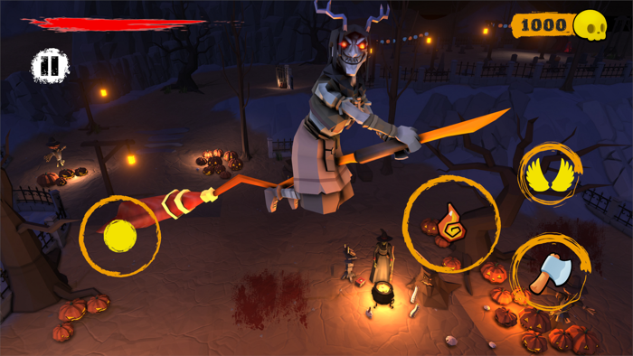 Flying Grandma Horror Game 3D