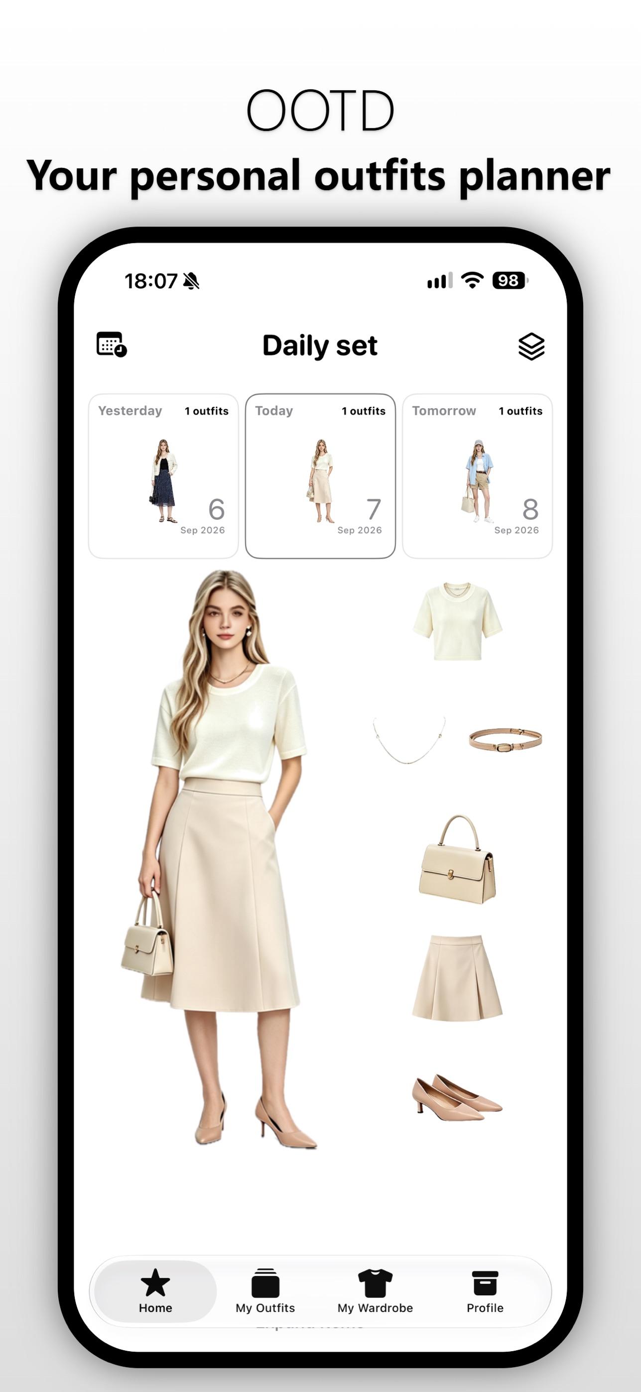 Screenshot 1 of OOTD: Closet & Outfit Planner