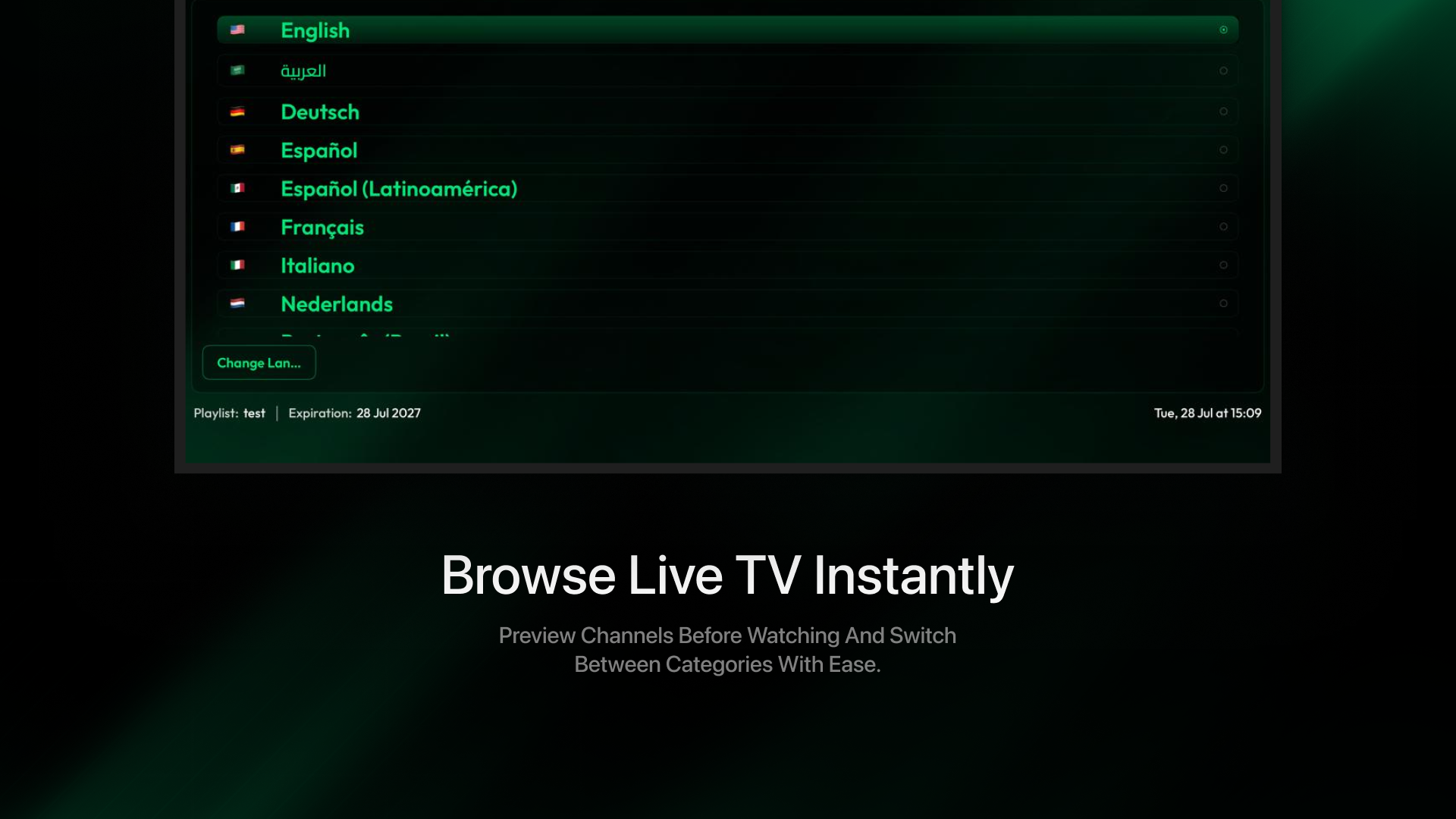 IBOONE IPTV Player & M3U screenshot 14