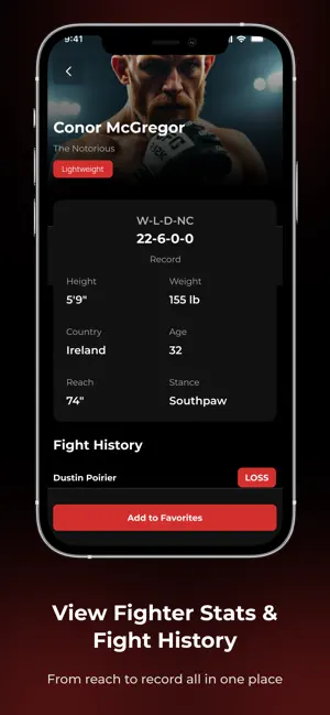 MMA Tracker App screenshot 4