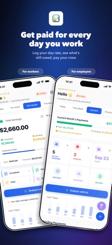 WageLog Plus: Work Log & Pay Screenshot 1 of 8