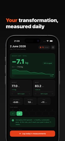 Body Progress: Measurements screenshot