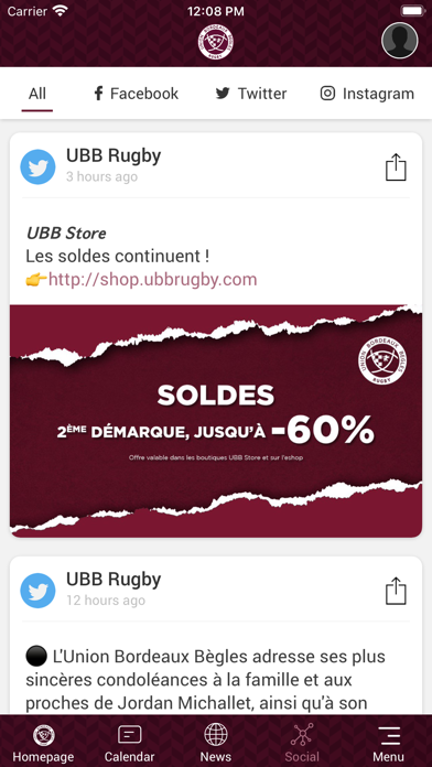 Screenshot #3 pour UBB Rugby