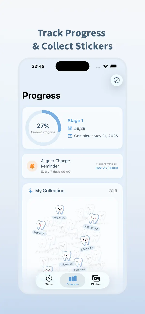 Screenshot #2 pour TooToo: Aligner Wear Tracker