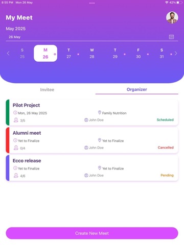 ecco-app iPad screenshot