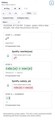 SymPy Editor Screenshot 4 of 10