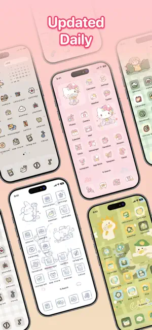 Themes 잠금 화면 위젯, 테마 아이폰 로 꾸미기 iPhone screenshot 2