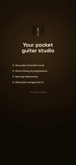 Captura de pantalla de Guitaner: Tuner & Chords en iPhone 5