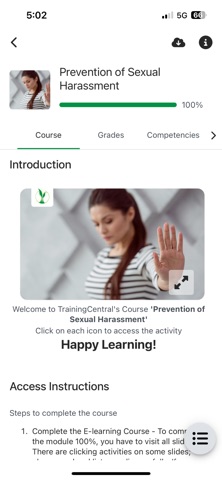TrainingCentral Solutions screenshot