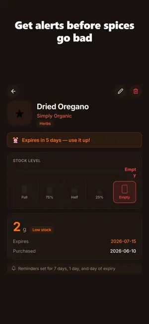 SpiceRack: Pantry Organizer screenshot 3