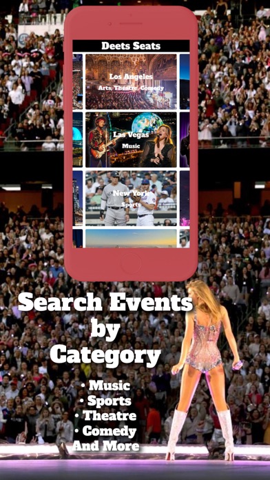 Deets Seats - Event Tickets iPhone screenshot 4 - Entertainment app