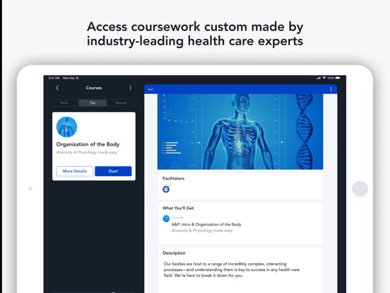 AMP Honors Program iPad screenshot 3 - Medical app