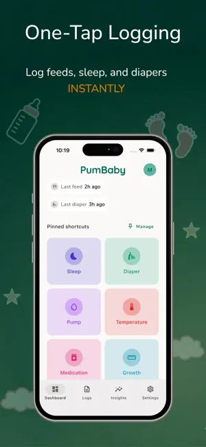 PumBaby - Baby Tracker screenshot 2