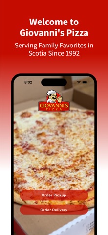 Giovanni's Pizza Scotia iPhone screenshot