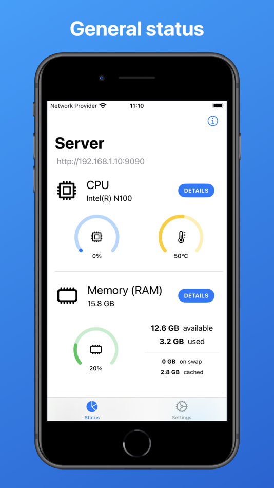#1. Server Status - Server monitor (iOS) Bởi: Juan Gilsanz Polo