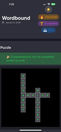 WordBound: Fun Brain Puzzles iPhone Screenshot 1