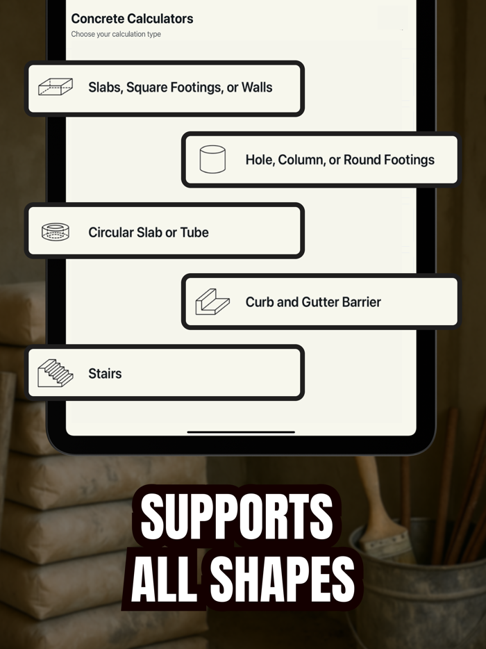 Concrete Calculator Exact
