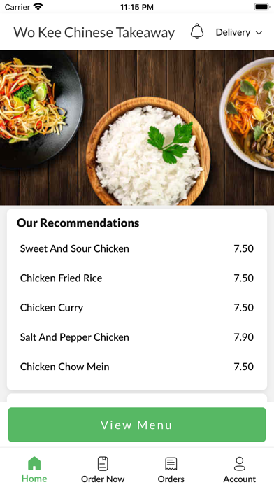 Wo Kee Chinese Takeaway. Screenshot