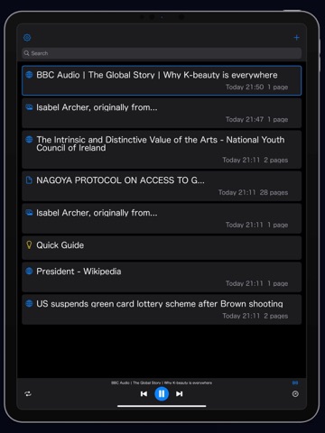 Voice Reader + Text to Speech iPad screenshot