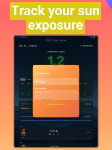 UV Index & Sun Timer ipad screenshot 3